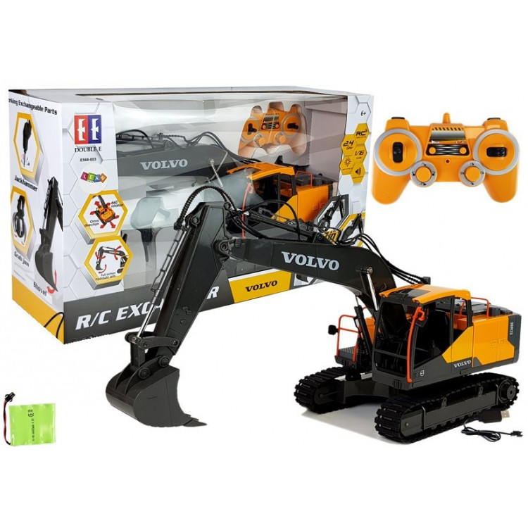 Pásové rýpadlo Volvo žlto-čierne